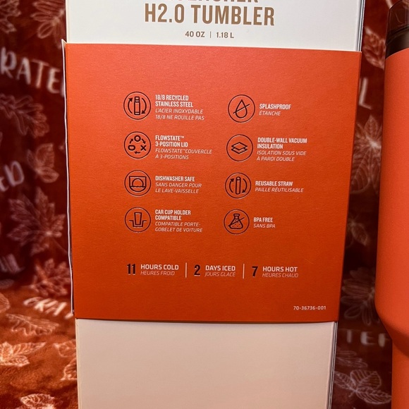 Pumpkin Spice Stanley Quencher 40 oz. Perfect for fall!! 🎃 🎃 - Picture 8 of 10
